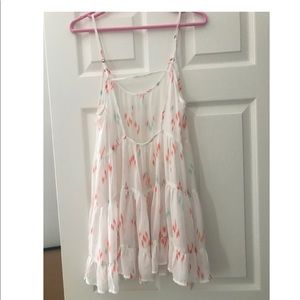 En Crème Sheer White Flowy cover up